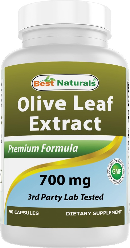 Melhor Extrato de Folha de Oliva Natural, 700 Mg, 90 Contagem
