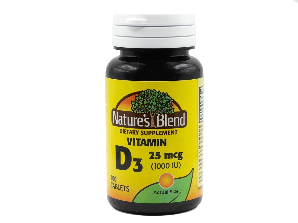 NAT B VIT D3 TB 1000UI 100 por mistura da natureza