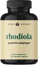 Rhodiola Rosea 600 mg & 60 Servings ; Suplemento Ultra Potent Rhodiola com 3% Salidroside & 1% Rosavins para suporte ao estresse, suporte ao humor e energia - Adaptogens para calma e foco - Gluten Free & Non-GMO