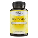 Pure By Nature Bee Pollen Supplement with Propolis & Royal Jelly for Imune Support, Antioxidant Properties, 120 Cápsulas Vegetarianas Não-GMO