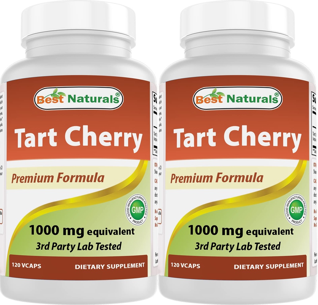 Best Naturals Tart Cherry Extract 1000 mg 120 Cápsulas (número 120 (embalagem de 2))