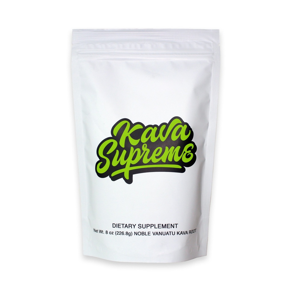 Kavafied KAVA Supremo - Noble Vanuatu Kava Raiz em pó (8 onças)