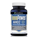 American BioSciences ImmPower AHCC Herbal Mushroom Supplement, 500mg por cápsula para suporte imunológico, mantém a atividade natural da célula assassina, pacote de 1, 60 cápsulas vegetais