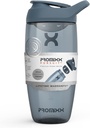 Promixx Pursuit Protein Shaker Garrafa (24 onças) – Silent No-Ball Mixer, Leak-Proof Lid, BPA/BPS & Phthalate-Free ECOZEN – Easy-Clean Shaker Cup for Protein Shakes, Pre & pós-workout Smoothies