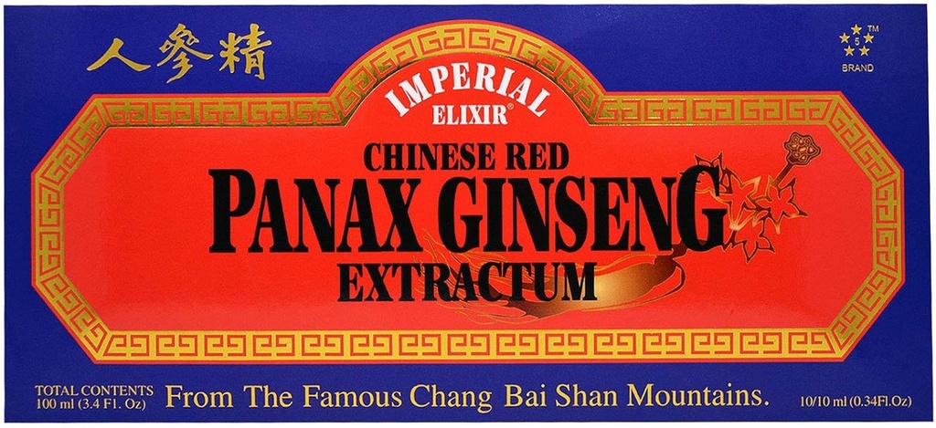Panax Ginseng Extractum - Frascos para injectáveis Imperial Elixir (Gineng Company) 10 Frascos para injectáveis