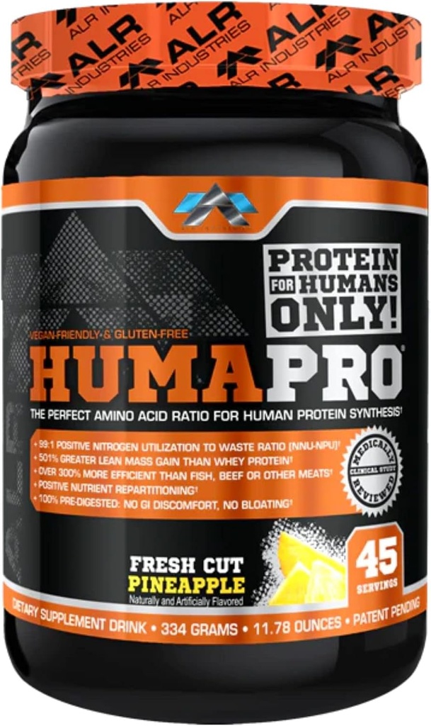 Matriz de proteína de Aminoácidos Humapro para os seres humanos 99% Utilização para músculo magro Vegan, Glúten Livre