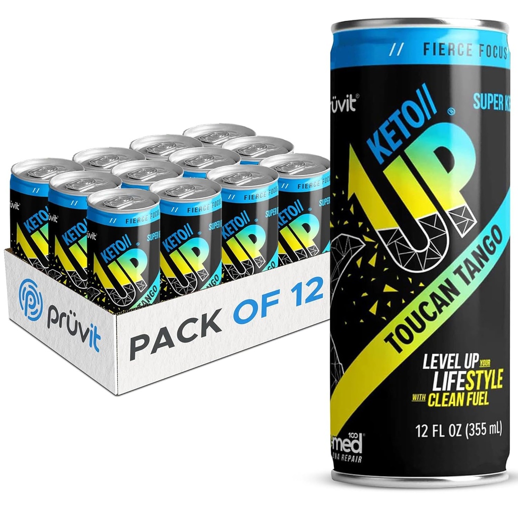 A bebida toucan Tango Keto//Up® – Cetonas prontas para beber para foco para homens e mulheres - 12 Pack
