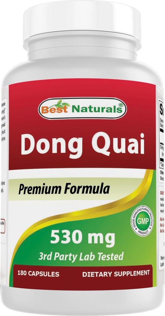 Melhores Natural Dong Quai 530 mg 180 Cápsulas