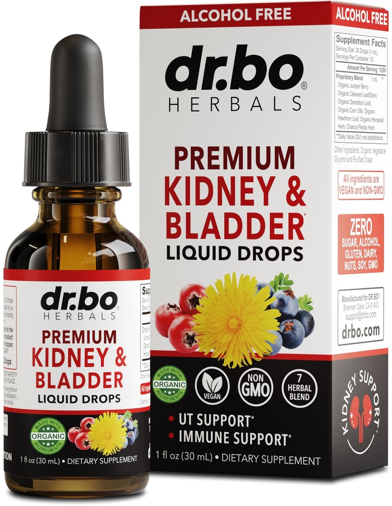 Rim Supplement Bladder Health - Organic Renal Cleanse Supplements Drops Juniper Berry Cleavers Dandelion - Renal Rim Cleanse Detox Urinary Tract Herbal Bladder Support Flush Kidneys 1 onças