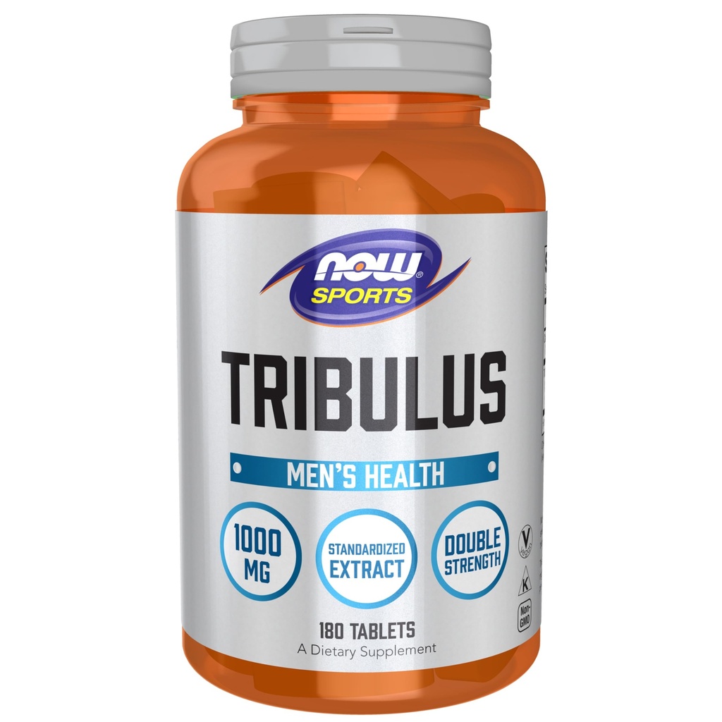 NOW Foods Sports Nutrition, Tribulus (Tribulus terrestris) 1000 mg, Double Strength, Men's Health, 180 comprimidos