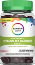 Rainbow Light Vitamina D Gummies, Vitamina D3 de alta potência 2.000IU Apoio à saúde imune, Ajuda a apoiar ossos fortes e dentes, Glúten livre, Vegan, Berry, 120 chicletes