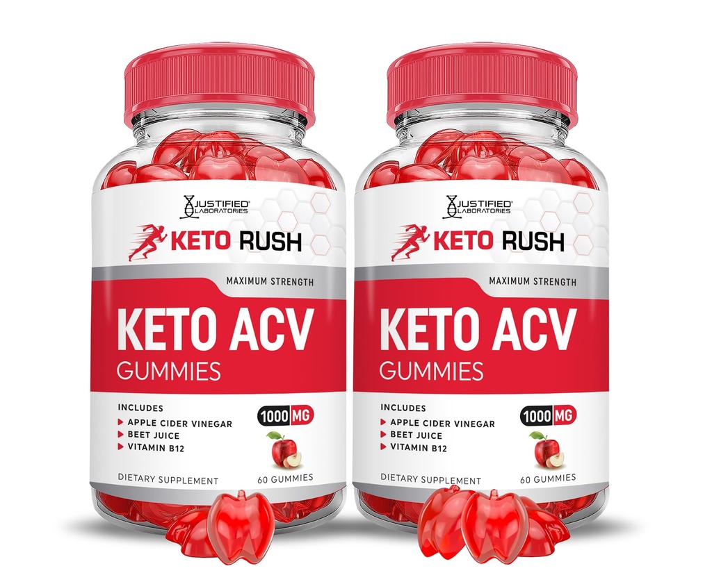Laboratórios justificados (2 pacote Keto Rush Keto ACV chicletes Fórmula avançada 1000MG Pó B12 Vegan Non GMO 120 chicletes
