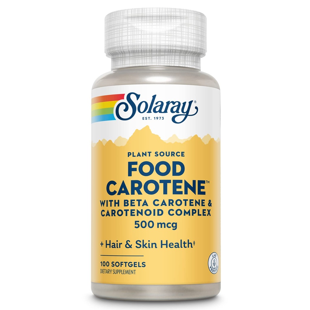 SOLARAY Food Caroteno, Vitamina A 10000 UI