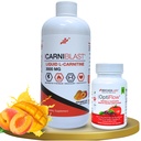 Bricker Labs Power and Performance Duo: Carniblast Liquid L-Carnitina 3000 mg & Optiflow Blood Flow Supplement, 60 Cápsulas