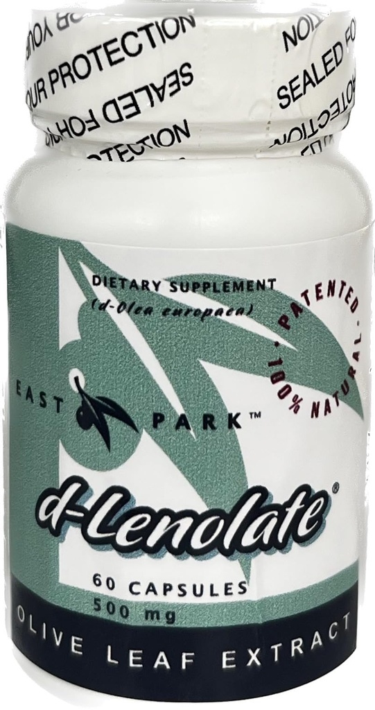 East Park Olive Leaf Extract (OLE) Super-Força d-Lenolato 500mg ou Mais Oleuropein Immune System Booster (Não-GMO)