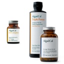 Pacote ALGAECAL - D3 (1000 UI) + K2, Vitamina E, Vitamina A (1000 UI) e Cálcio Baseado em Plantas para Suporte Ósseo e Omega 3 com 1200mg EPA DHA