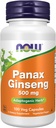 NOW Foods Supplements, Panax Ginseng (Root) 500 mg, Herb Adaptogenic *, 100 Veg Cápsulas