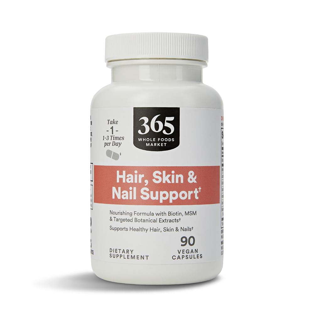 365 por mercado inteiro de alimentos, pele de cabelo & unhas 2000 Biotin, 90 Contagem