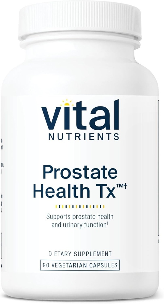 Nutrientes Vitais - Saúde da Próstata Tx - Suporte à Próstata Baseada em Evidência - 90 Cápsulas Vegetarianas por Garrafa