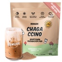 Renude Chagaccino - Chaga Cogumelo em pó, Cogumelo Coffee Drink Mix com Adaptogens, Energia Natural e Imune Support, Vegan, Keto, Zero Calorie Mushroom Blend Powder - 30 Servings