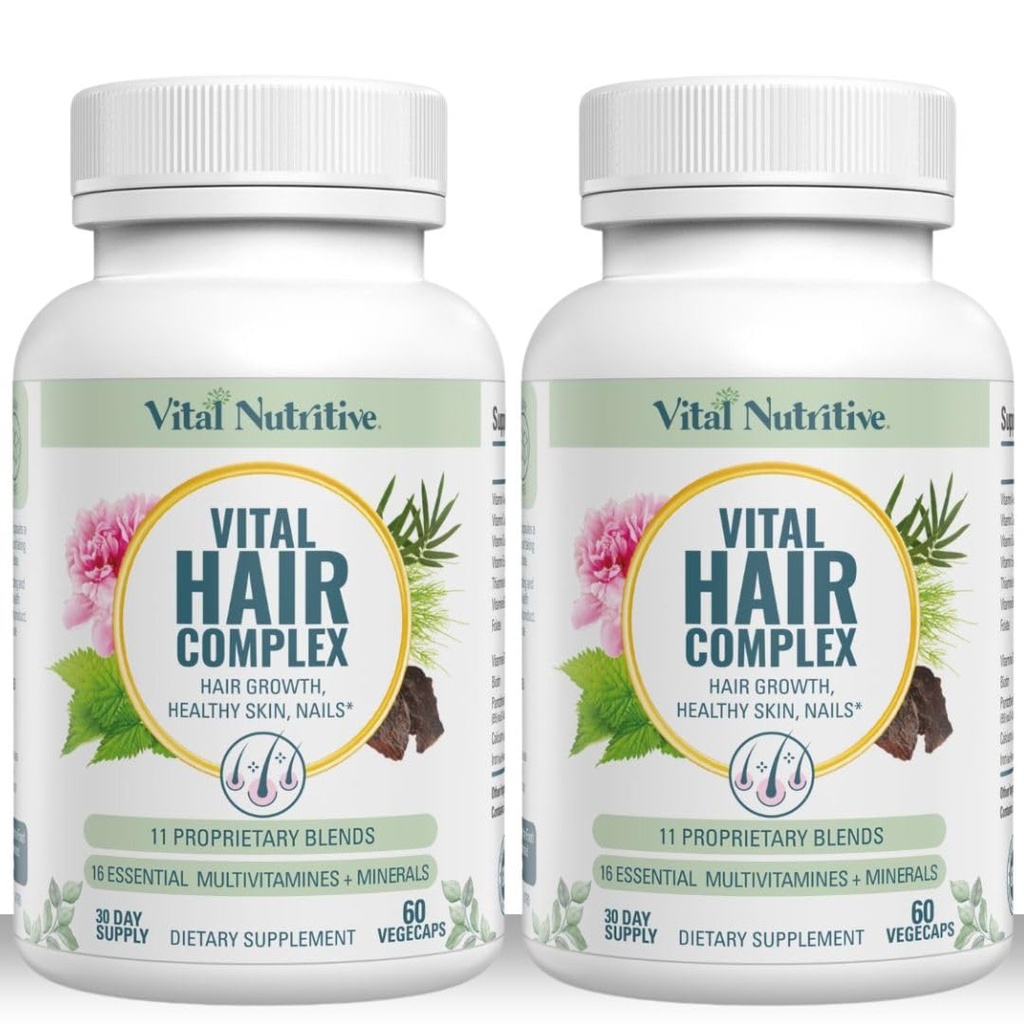 Vitaminas Vital do crescimento do cabelo para mulheres e homens -Biotin & Vitamina B -Suplemento de crescimento do cabelo para peles e unhas saudáveis do cabelo -Hormone & Gluten Free -Vitaminas do cabelo para mulheres