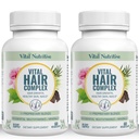 Vitaminas Vital do crescimento do cabelo para mulheres e homens -Biotin & Vitamina B -Suplemento de crescimento do cabelo para peles e unhas saudáveis do cabelo -Hormone & Gluten Free -Vitaminas do cabelo para mulheres