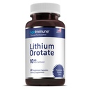 Suplemento de Orotato de lítio 10mg, 60 Cápsulas Vegetarianas. Suporta Memória e Bem-Estar Emocional. Estearato de magnésio Suplementos gratuitos. (1)