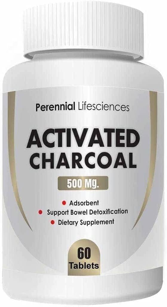 MIYUU Perene Lifesciences Activated Charcoal - 500Mg (60 Comprimidos)