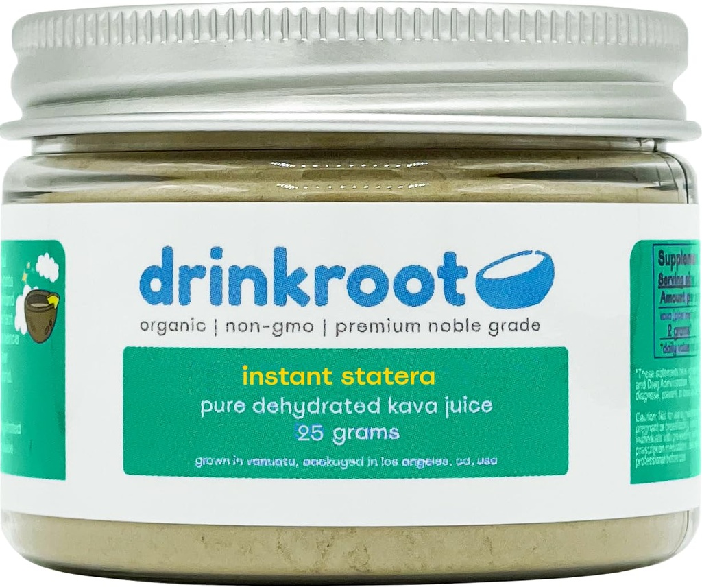Instant Statera Vanuatu Kava - Puro suco de Kava desidratado orgânico da Ilha 25g, 0,88 Ounce (Pacote de 1)