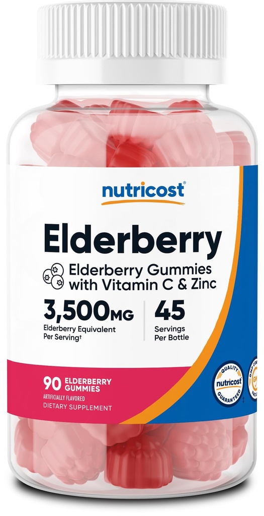 Gummies de amora com vitamina C & Zinco 90 chicletes - sem glúten, vegetariano