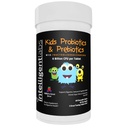 Laboratório Inteligente 6 bilhões de UFC Crianças/crianças Probióticos com Prebióticos, Sunfiber e FOS, para 10x mais eficácia, um dia grande sabor mastigável Probiótico, 60-dia de fornecimento, Terceiro partido verificado