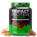 Nutrilogia TRIPACT Vegan Protein Powder - Ervilha orgânica, arroz e proteína de abóbora, BCAAs & Glutamina Planta-Based Replacement Shakes for Muscle Recovery & Immunity, Chocolate Peanut Butter, 20 Servings