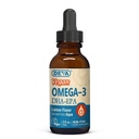 DEVA Vegan Omega-3 líquido DHA - EPA, Não peixe de algas, limão sabor, 2 onça