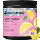 KEY NUTRIENTS Multivitamin Eletrólitos em pó sem açúcar - limonada rosa fresco Eletrólito em pó - Endurance & Energy Supplement - Hydration Powder - No Calories - 90 Servings - Made in USA