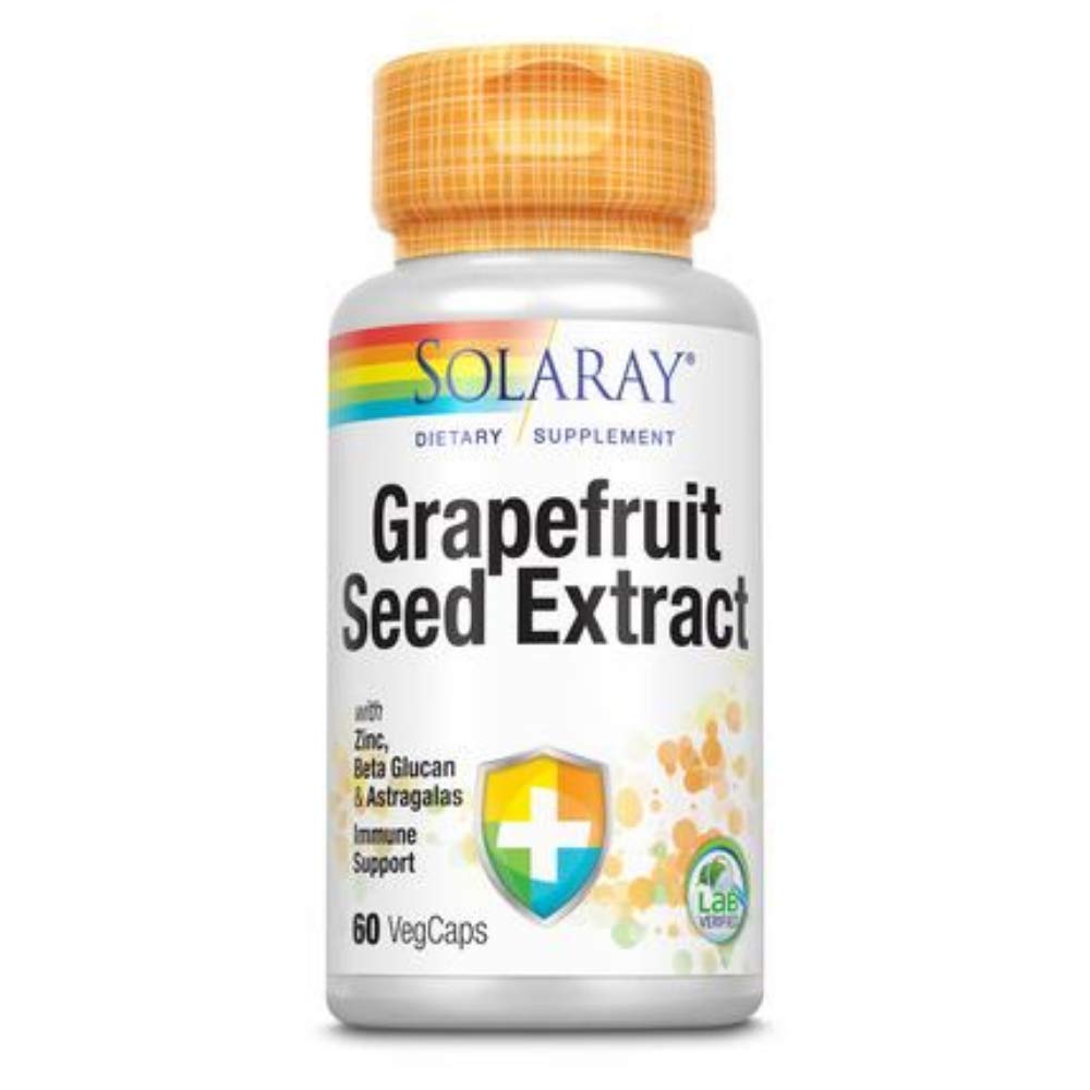 SOLARAY Sementes de Toranja Extrair Cápsulas de Fórmula de Imunidade, 250 mg