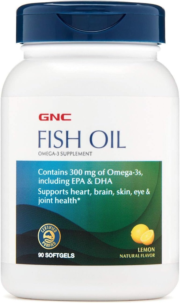 GNC Fish Oil 90 tampas Softgel