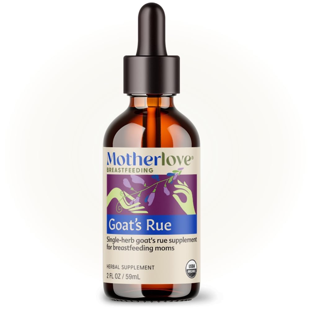 Motherlove Goat’s Rue (2 Ounce Tincture) Suplemento de lactação para desenvolvimento de tecido mamário e otimização da oferta de leite materno—USDA Certified Organic, Vegan, Kosher, Soy-Free