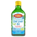 Carlson - Óleo de fígado de bacalhau de criança, 550 mg Omega-3s, Vitaminas A & D3, Wild Norwegian, Lemon, 250 mL