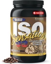 Ultimate Nutrition Whey Protein Isolate Powder with Glutamina Complex, ISO Sensation 93 - Whey Protein Powder with Added Colostrum for Enhanced Recovery, Immunity & Gut Health - Cafe Brazil, 2lbs