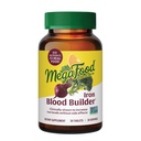 MegaFood Blood Builder suplemento de ferro para mulheres e homens - Aumentar os níveis de ferro sem efeitos colaterais - Combate a fadiga - com vitamina B12, ácido fólico e vitamina C para absorção - Vegan - 30 Comprimidos