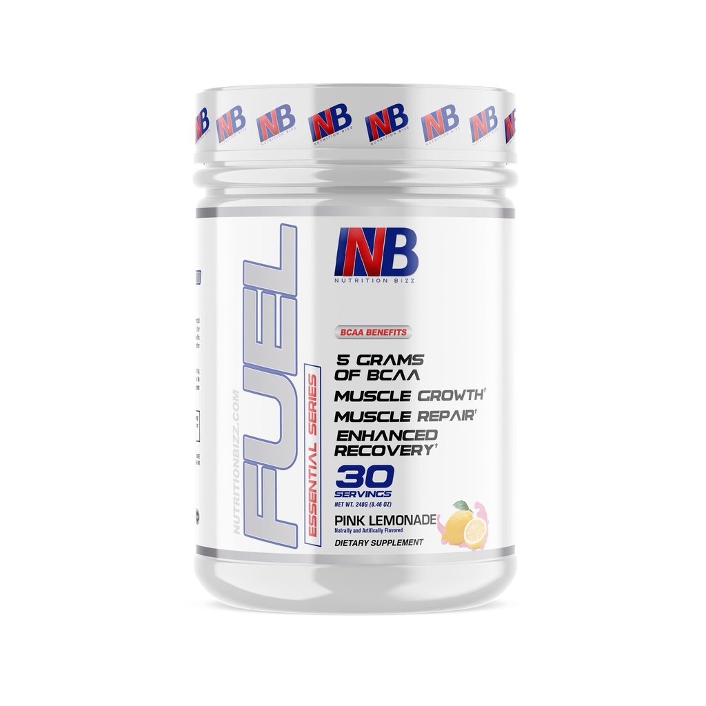 BCAA pó, 5 gramas de BCAAs Aminoácidos, pós-treino de recuperação bebida para construção muscular, recuperação, e resistência, 30 Servings (Limonada rosa)