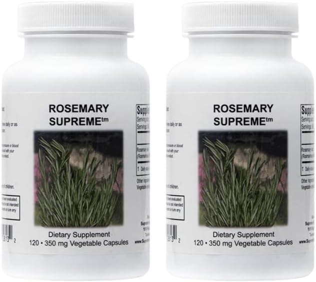 Supreme Nutrition Rosemary Supreme, 120 Cápsulas Vegetarianas Puras de Rosemary (Pack of 2)