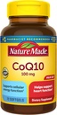 Natureza Made CoQ10 100mg, Suplemento dietético para apoio à saúde do coração, 72 Softgels, 72 dias de fornecimento