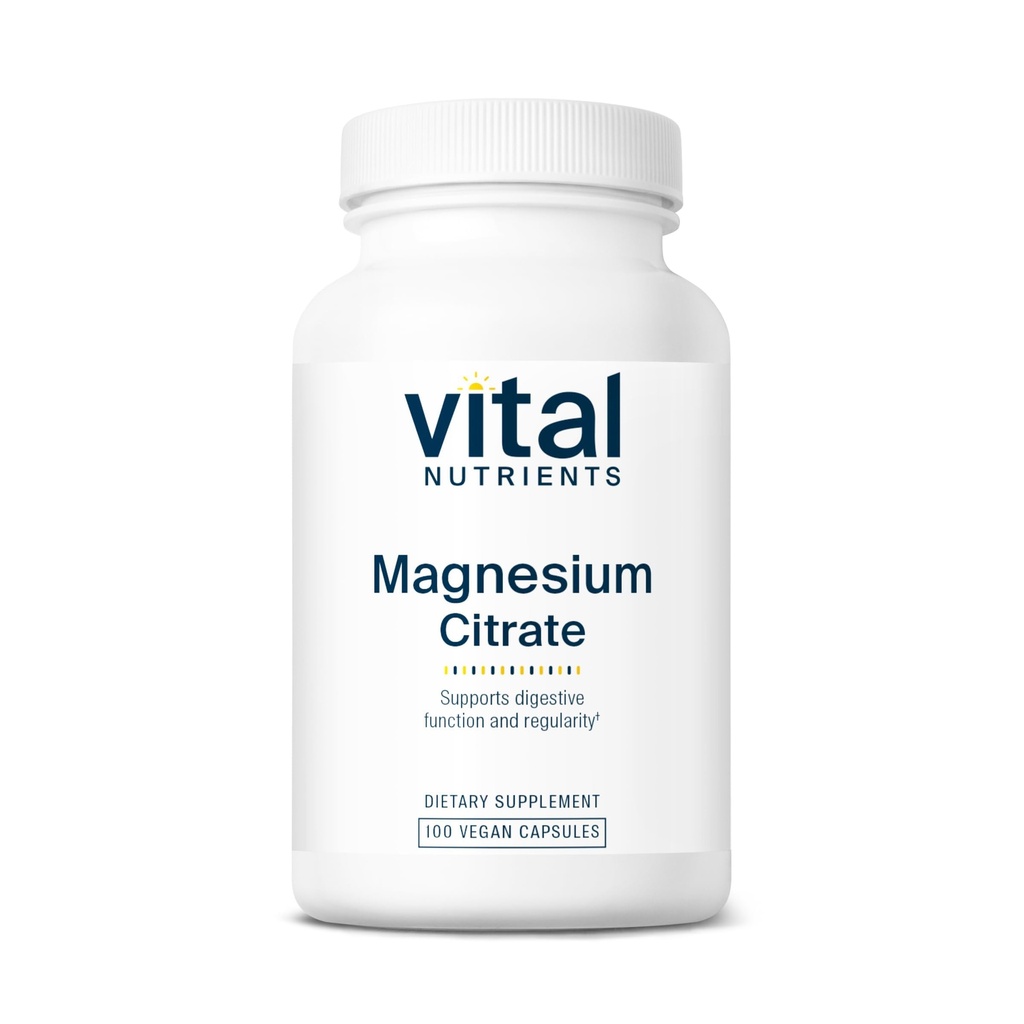 Nutrientes Vital Citrato de magnésio 150mg Promove o relaxamento . Apoia o sono, osso, coração, músculo, rim, & Nerve Saúde* .