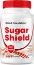 NutraRize Sugar Shield Blood Support Pills, Fórmula de força máxima, Cápsulas de escudo de açúcar, Complexo de mistura de sangue natural, Revisão de escudo de açúcar (60 Cápsulas)