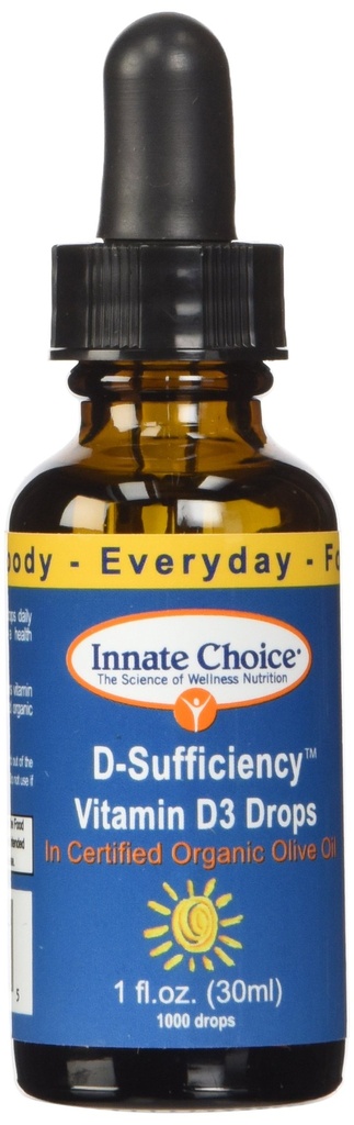 Innate Choice D Suficiência Líquida Vitamina D3, 1 Onça Fluída