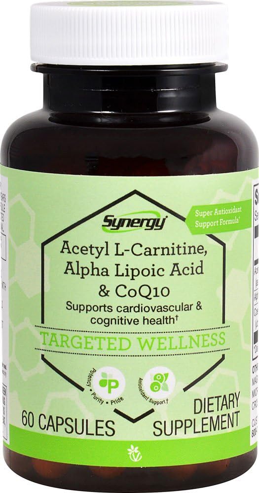 Vitacost CoQ10 + Ácido Alfa Lipóico + Acetil L- Carnitina HCl - 60 Cápsulas