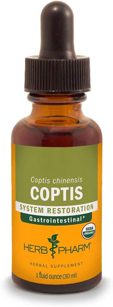 Herb Pharm Coptis Extract líquido para suporte digestivo, 1 Fl oz