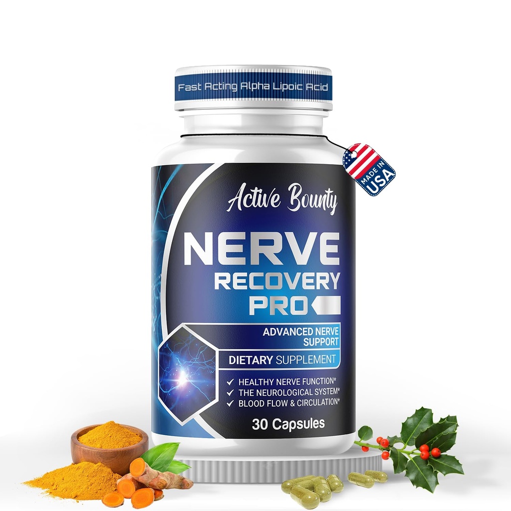 Nerve Recovery Pro – Nerve suplemento de suporte com ácido alfa lipoico, acetil e acetil-L-Carnitina – Suporta função de nervo saudável, circulação e fluxo de sangue – 30 cápsulas - 1 pacote