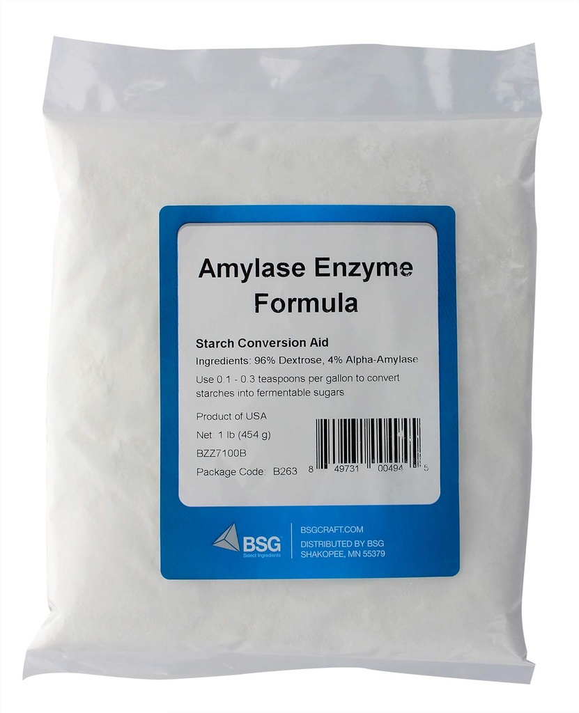 BSG Amylase Enzyme Fórmula 1 lb